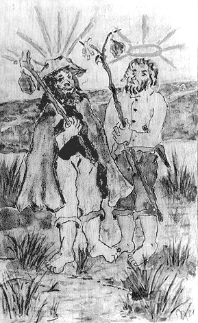 São Pedro e Jesus, por Oswaldo Xidieh